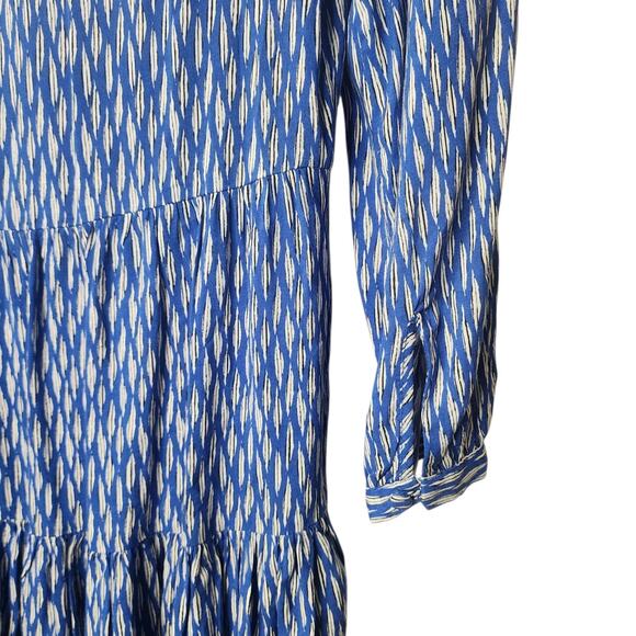 Anthropologie Maeve Lila Tiered Button Front Tunic Top Blouse Pockets XS - Picture 5 of 6